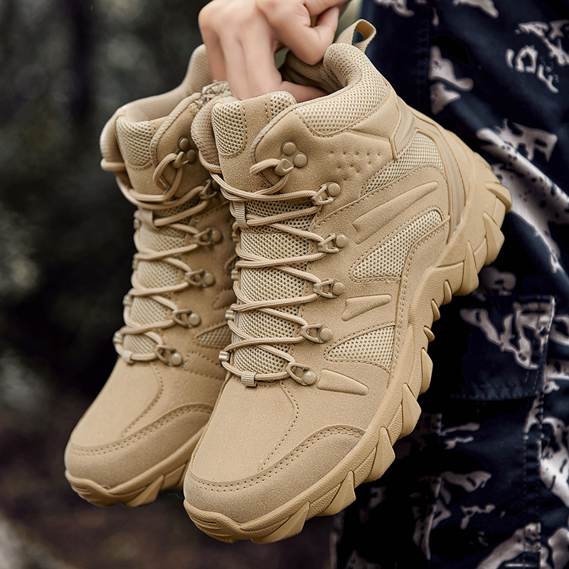 Hunting Fishing Outdoor - Sepatu Bot Latihan Tempur Gurun Pria