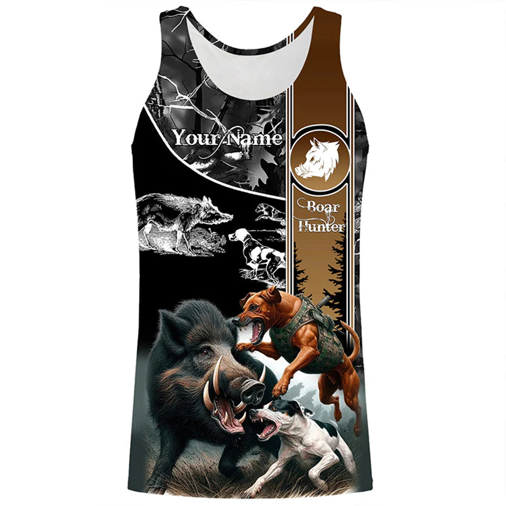 Wildman Hunting & Outdoor Nelspruit - Kaos Tank Top 3D Print Tanpa