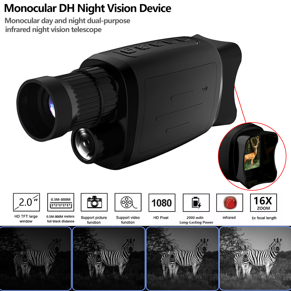 Outdoor Hunting News - Perangkat Penglihatan Malam Monokuler 1080P HD