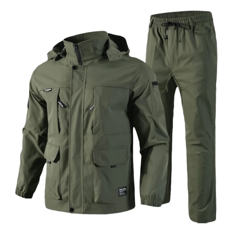 Hunting Outdoors - Setelan Taktis Tahan Air Pria Musim