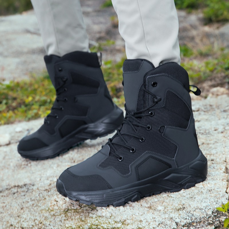 Wildman Hunting & Outdoor Nelspruit - Sepatu Taktis Pria Model Tali, Sepatu