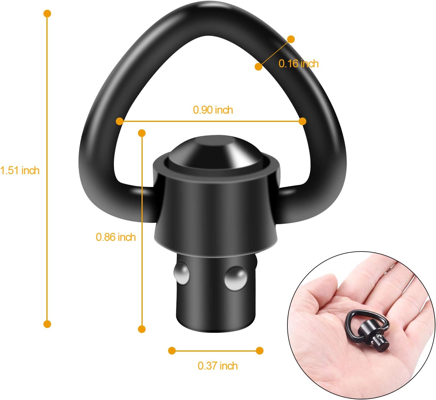 4 Buah Tali Taktis Selempang S - Rifle Sling Swivel ulasan dan harga
