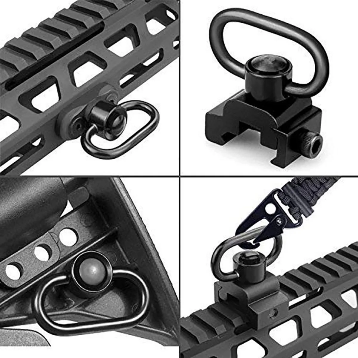 Tali Taktis Pengikat Senapan d - Rifle Sling Swivel ulasan dan harga