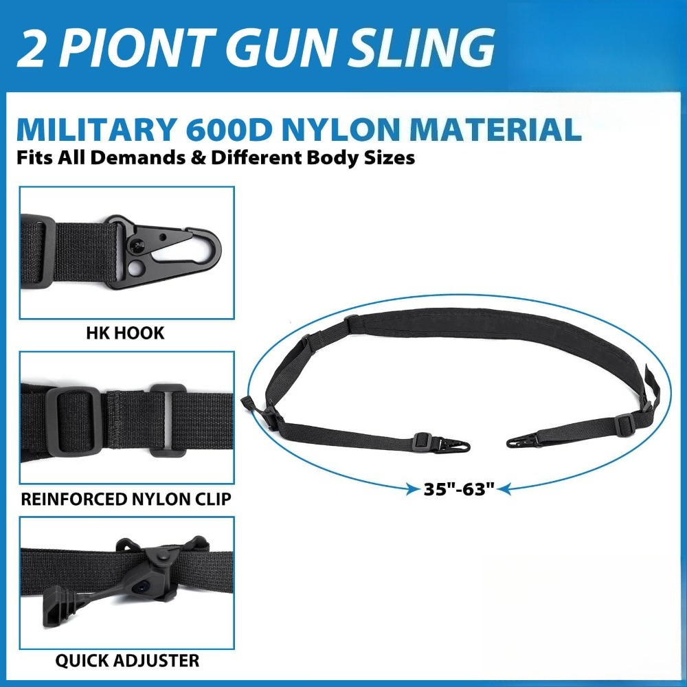 Sling Senapan Taktis 2 Titik Q - Rifle Sling Swivel ulasan dan harga