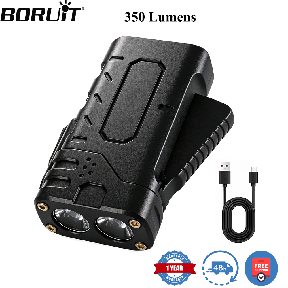 BORUIiT Senter LED EDC dengan  - Hunting Fishing Outdoor ulasan dan harga