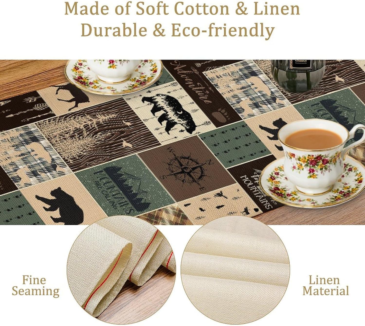 Taplak Meja Motif Rusa Beruang - Outdoor Hunting News ulasan dan harga