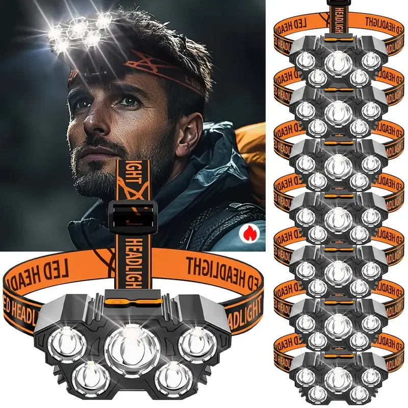 Lampu Kepala Luar Ruangan 5LED - Hunting Fishing Outdoor ulasan dan harga